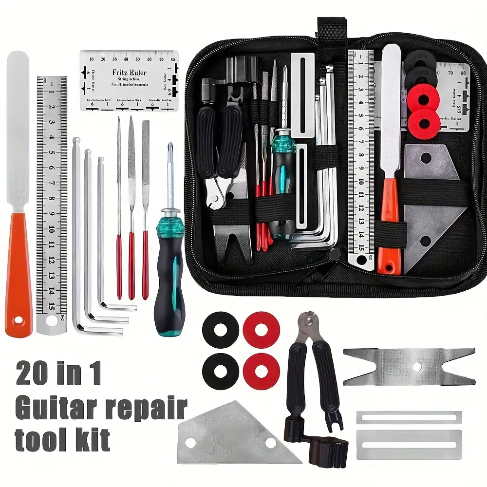 Guitar Tool Kit Set Guitar Repair and Maintenance Tools Guitar Care Set ...