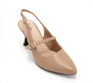 Clarks Collection Leather Sling-Back Pump -Kataleyna Ruby