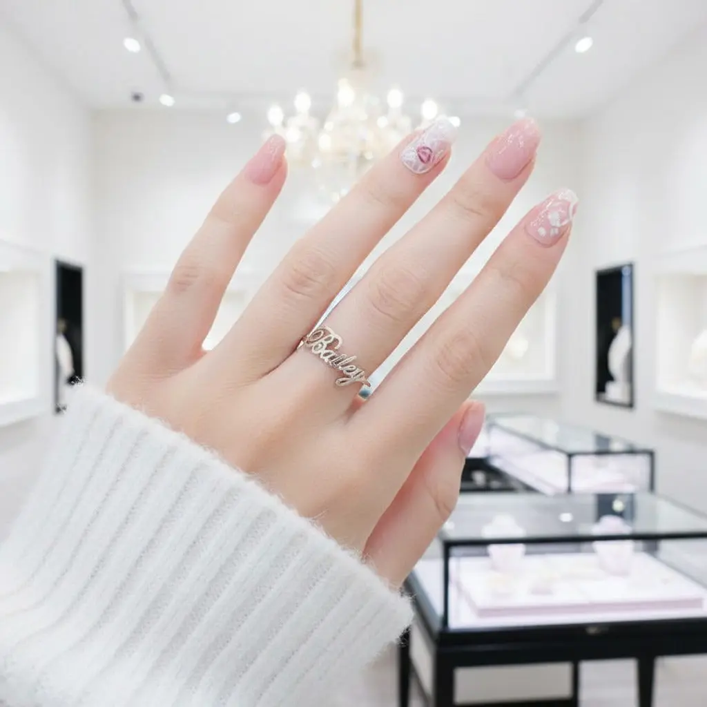 Custom Nameplate Free Size Ring