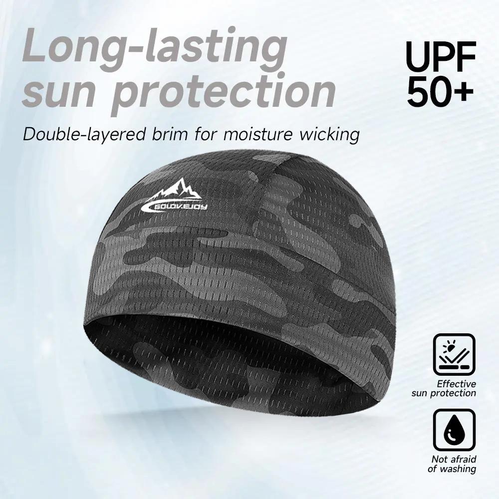 2Pcs/3Pcs Unisex Camo UPF 50+ UV Protection Cycling Helmet Liner Skull Caps | CyclingTok MotorcycleTok OutdoorTok SunSafeTok Breathable Mesh Sweat Wicking Cooling Hat | for Cycling Running Hiking Gym Summer Outdoor Sports
