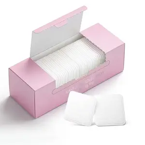 Makeup Remover Cotton Pads 100 Count, Soft Thick Double Sided Facial Cleaning for all Skin Types, Gentle on Eyes Lips & Face,  Lint-Free