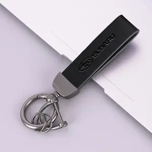 High Grade Leather Keychain Car Keyring, Auto Accessories for Subaru Wrx Sti Brz Wrc, Forester Xv Outback Ascent Legacy Impreza