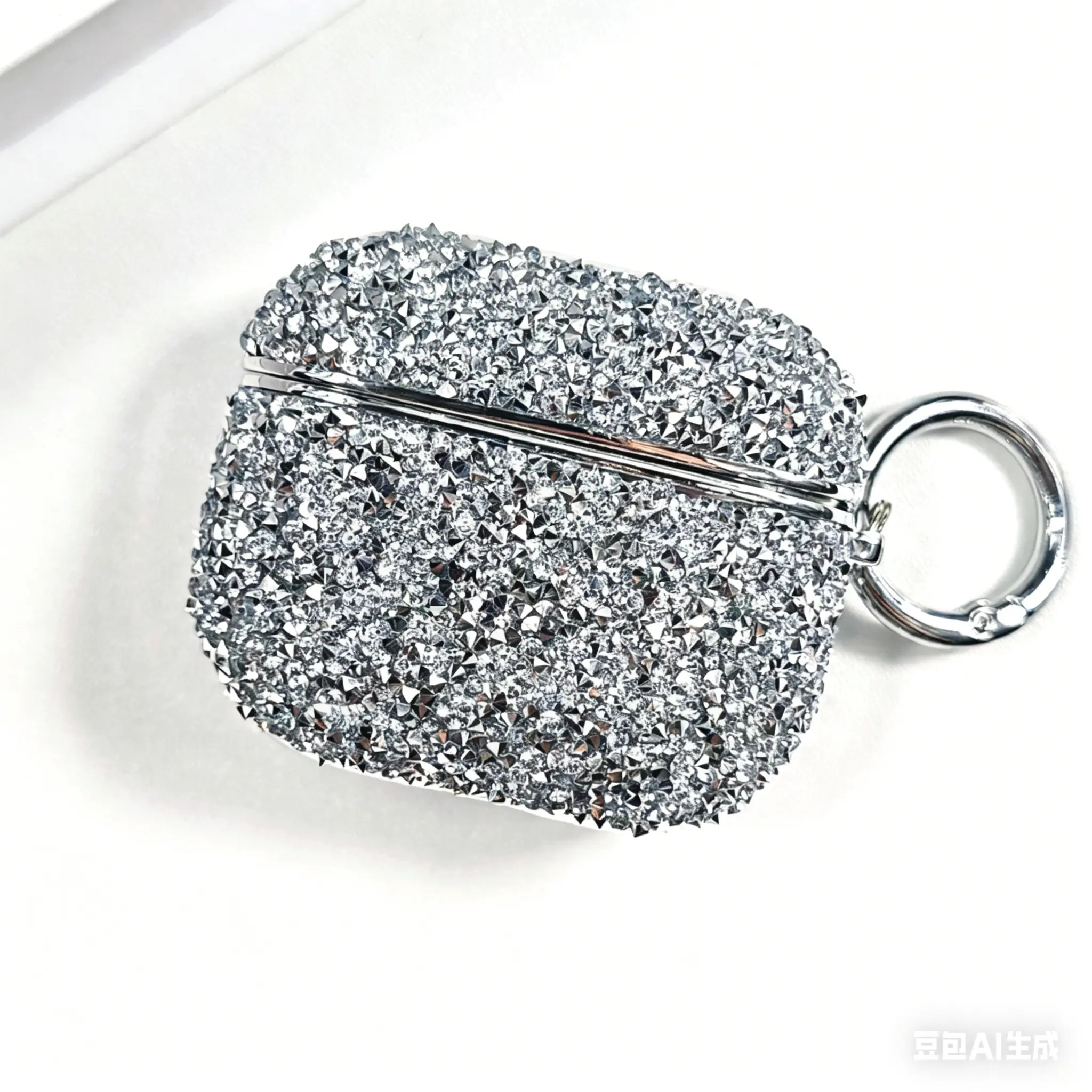 Stylish diamond glitter earphone case compatible with AirPods 4, 3, 2, 1, Pro, Pro 2 and Pro 3 wireless Bluetooth earbuds. Made of premium PC material with an elegant trendy design. airpod case