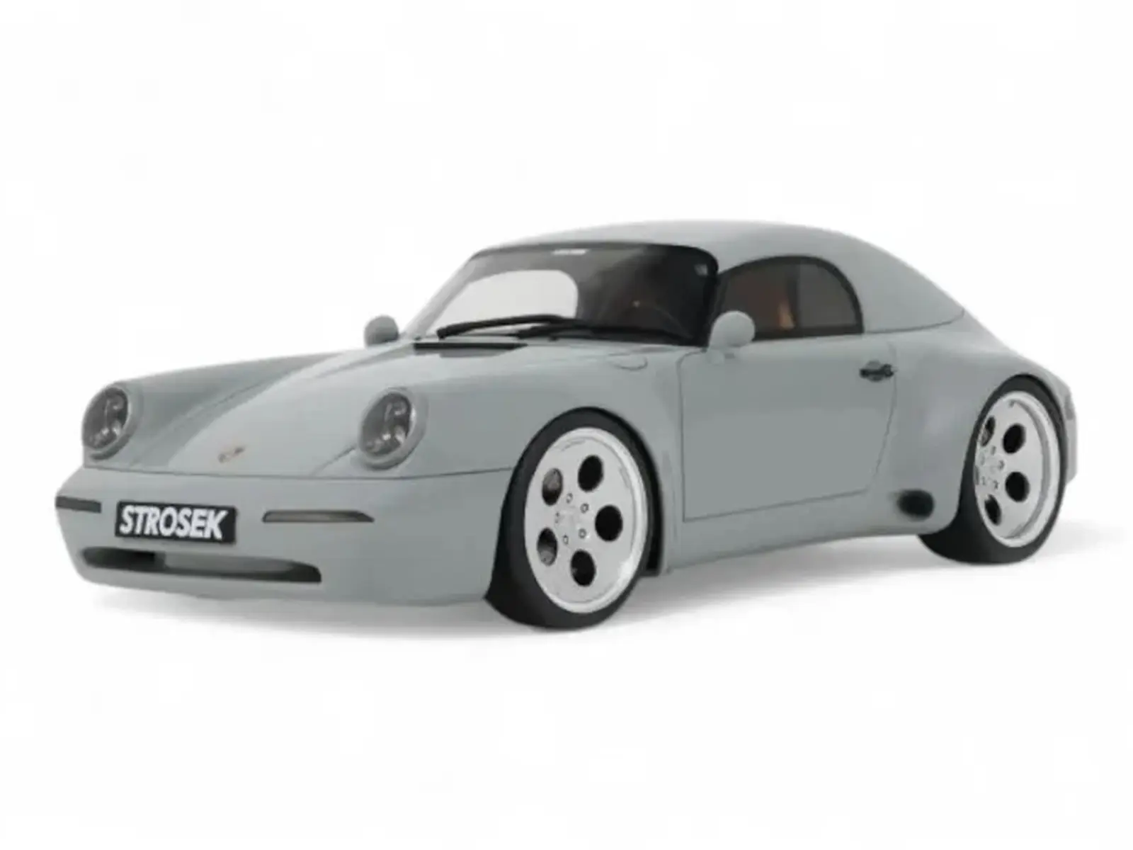 2023 Strosek Mega 30 Speedster (Porsche 911) Classic Gray 1/18 Model Car by GT Spirit