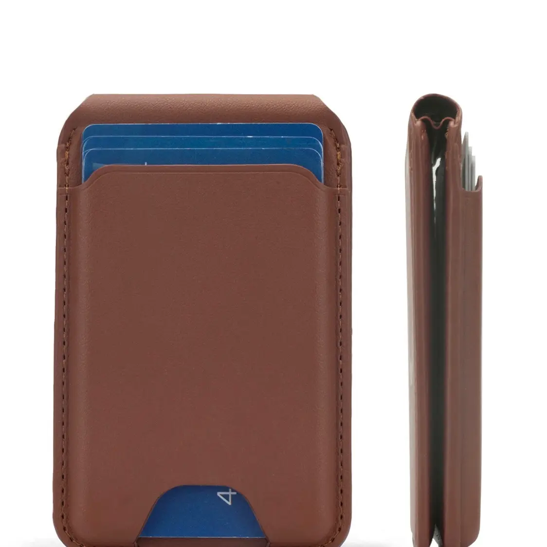Detachable Leather wallet phone Case card Holder with stand Costume Magnetic Phone Holder.
