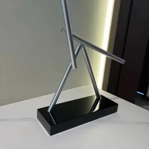 Kinetic Sculpture Pendulum Perpetual Motion Desktop Anti-Gravity Pendant Silent Metal Desktop Toy Suitable for Adults and Children