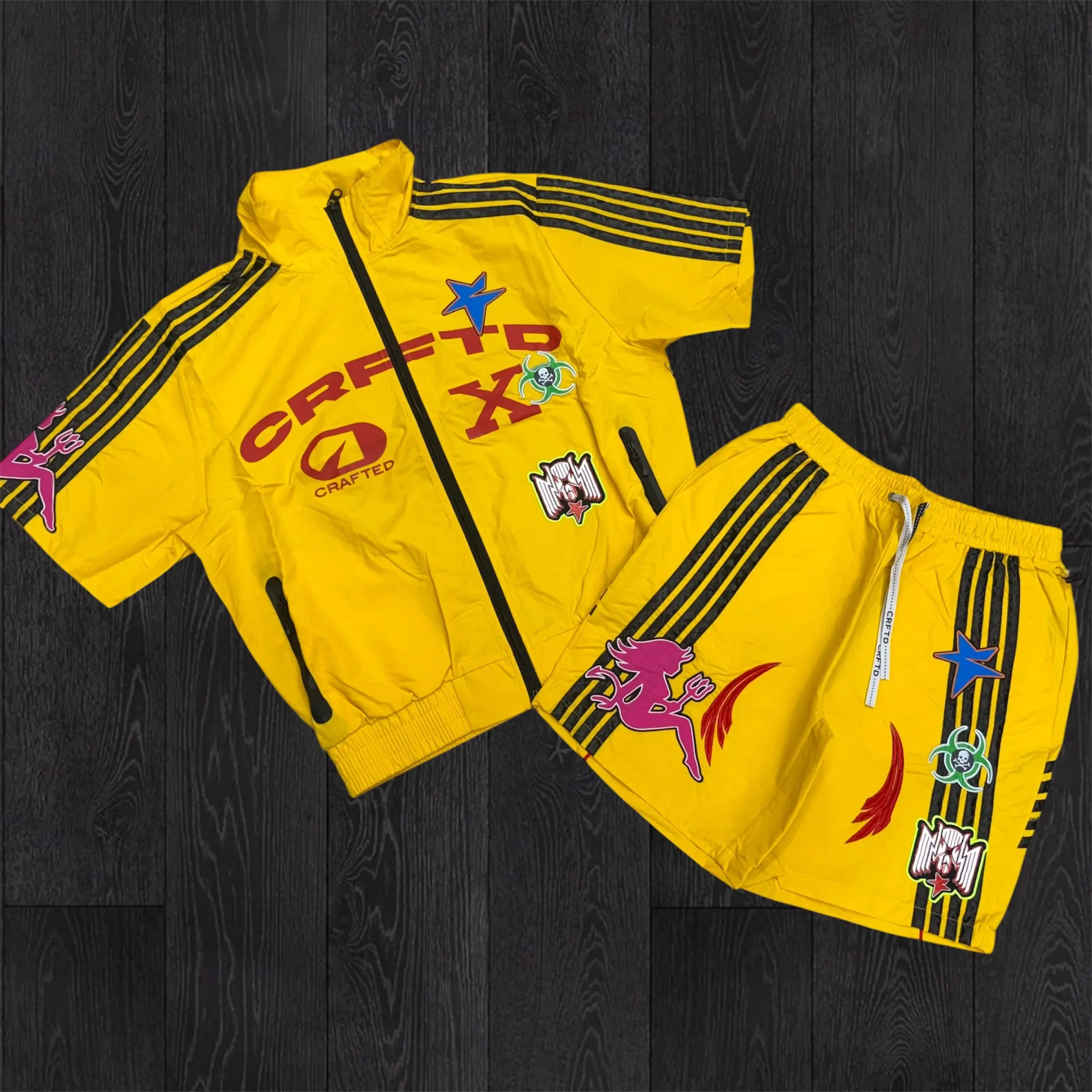Crafted - WindBreaker Short Set - Yellow 593 594
