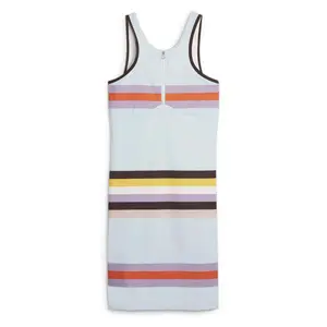 PUMA Womens X Lemlem Coverup Sleeveless Mini Dress Casual Casual - Blue, Multi