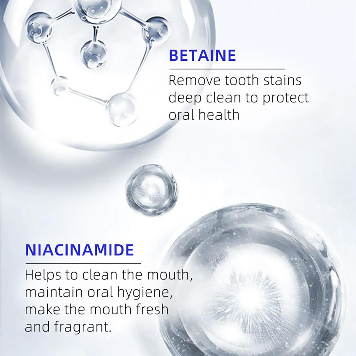 Niacinamide Probiotic Toothpaste - Fluoride-Free Healthy Daily Care Intensive Teeth Whitening Toothpaste, Removes Surface Stains, Enhances Natural Teeth Whiteness, Promotes Oral Health, Healthy Toothpaste