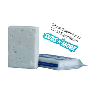 T.Taio Esponjabon Viral Mexican Soap Sponge – Exfoliating Shower Sponge with Fresh Ocean Breeze Scent for All Skin Types Bath Personal