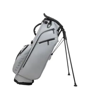 LUX 9.5 in 14-Way Hybrid Stand Bag with Tonal Logo, Fossil (Gray)