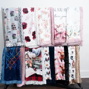 50x60 Inches - Handmade Minky Blankets - Live Sale Collection-150-160