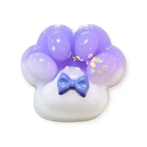 Taba Squishy (Paw) - Purple/White