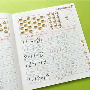 2 Books Colorful Large Workbook Word Tracing, Common English Words Practice, Thick Paper, Four-Color Printing, Grid Lines with Follow and Free Zones Learning Tool