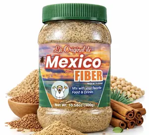 New Packaging! Same Viral Formula - La Original Fibra de Mexico Daily Fiber 300g (10.5oz) - All-Natural Fiber Blend with Wheat Bran, Maguey, and Cocoa – Perfect Mix for Food & Smoothies Dietary Healthcare