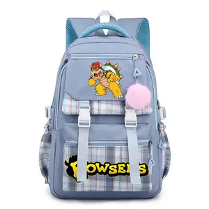 Laptop Backpack Bowser Casual Backpacks for Men and Women Travel Daypack Classic and Versatile Bag with Adjustable Shoulder Straps -Blue