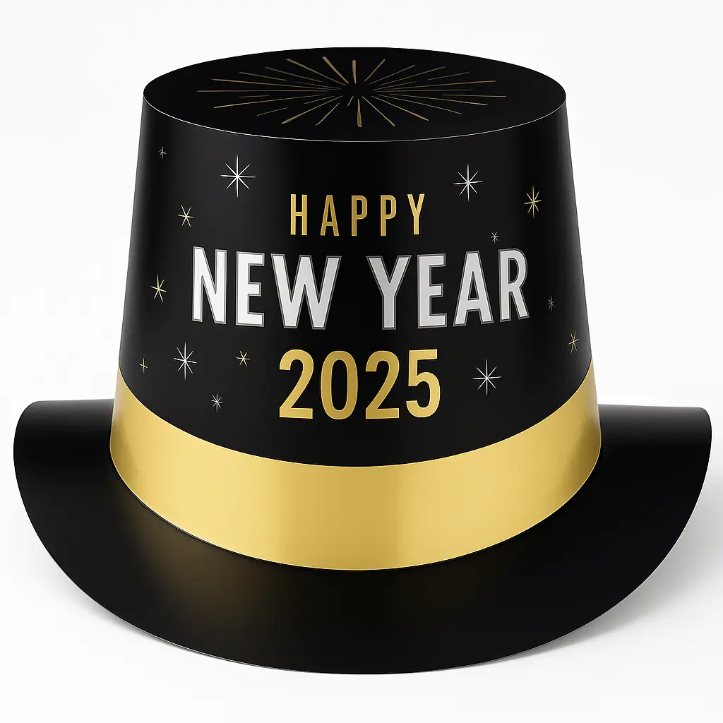 Exclusive 2025 New Year's Eve Top Hat