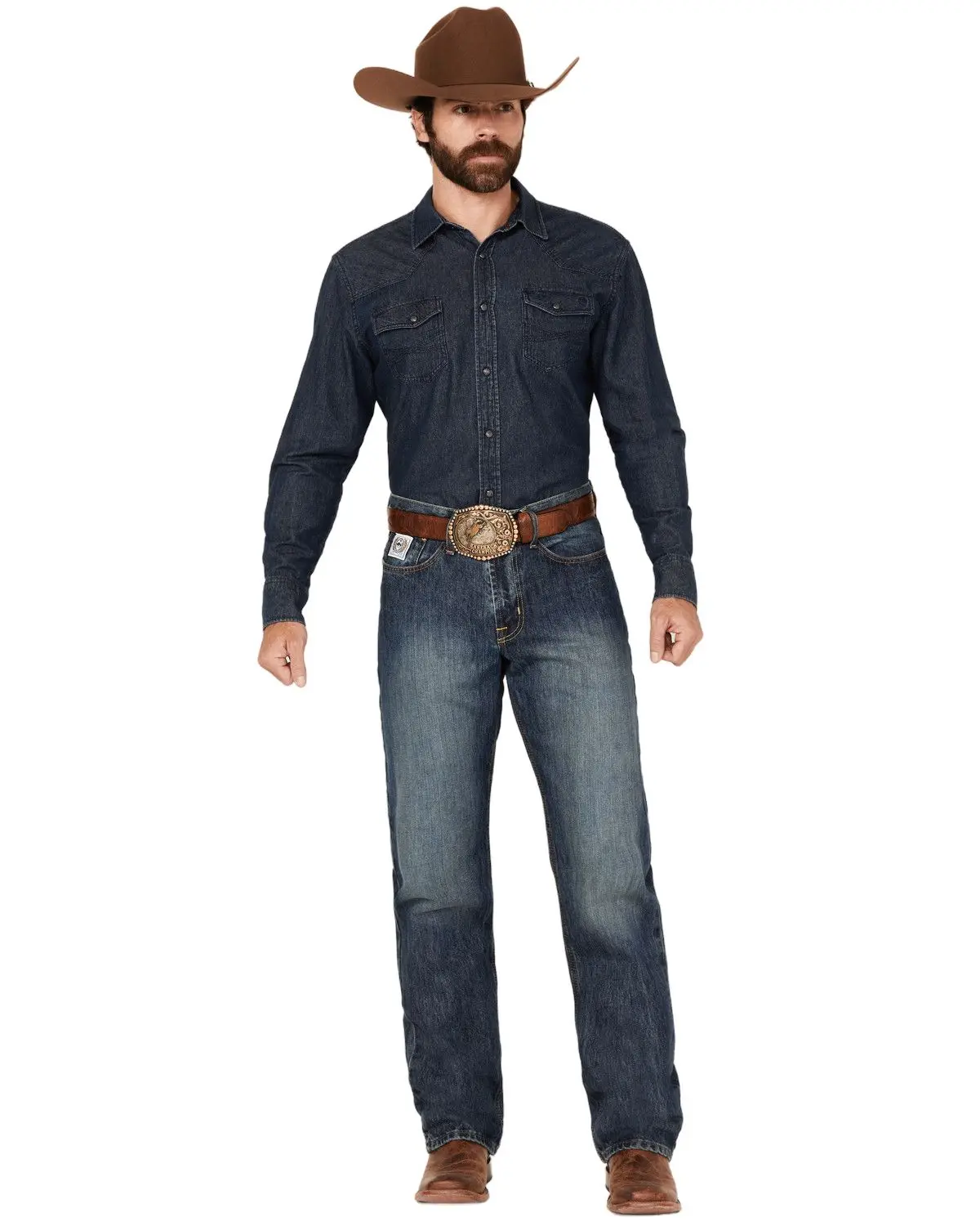 Cinch Men's White Label Relaxed Fit Denim Jeans Dark Stonewash - Mb92834013 Cinch Men's White Label Relaxed Fit Denim Jeans Dark Stonewash - Mb92834013
