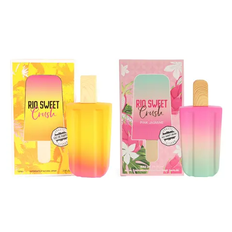 Women's Perfume Bundle - Rio Sweet Crush and Rio Sweet Crush Pink Jasmine - Spray Perfume Eau de Parfum for Women 100ml/3.4fl.oz.