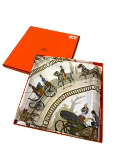 Pre-owned Hermès Anneau de Foulard silk scarf HRSILK
