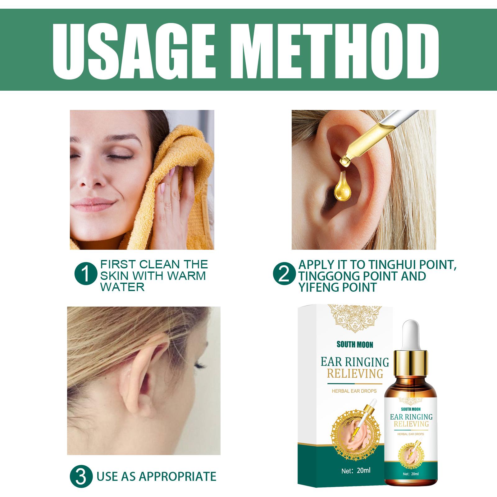 Tinnitus Ear Drops - Relieves Tinnitus and Ear Itching.Ear Care External Ear Drops for the Inner Ear.fallout.Tinnitus, ear congestion, sleep quality, noise, otitis externa, otitis media