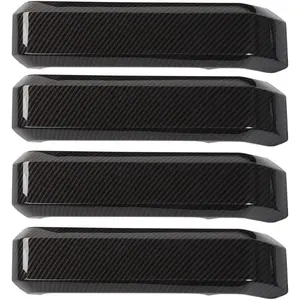 WOAOW for F-150 ABS Carbon Fiber Inner Door Handles Cover Trim for Ford F150 2015 2016 2017 2018 2019 2020 (4pcs)