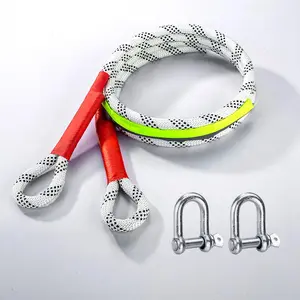 Rescue tow rope kit, including 2 soft shackles, synthetic tow rope rescue kit, suitable for ATVs, UTVs, SUVs, and cars.