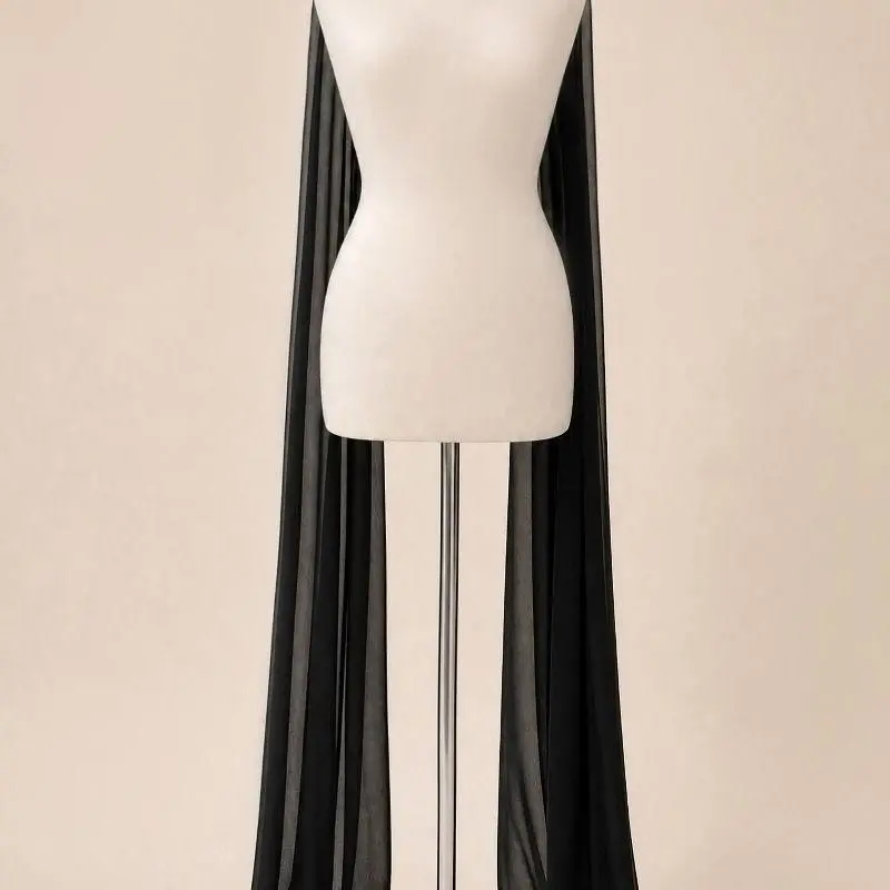 Chiffon Scarf, Lightweight Versatile Accessory for Dresses