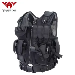 Yakeda VT-1063 Tactical Vest Unisex Sports Wear Hunting Vest Outdoor Equipment with Versatile Pockets for Sports and Hunting Activities Gear Outfit Active