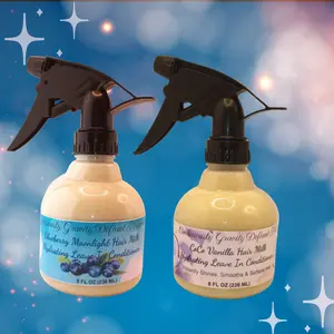 Organic Hair Milk Leave-In Conditioner & Detangler Spray Bundle Set: Nourish and Smooth Your Hair