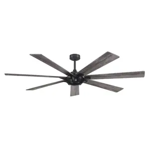 72 Inch 7-Blade Modern Rustic Ceiling Fan | Farmhouse Style