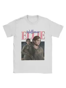 Summer new men's top T-shirt Ellie Williams fashionable casual retro novel T-shirt short sleeved The Last of Us game T-shirt round neck clothing soft and skin friendly, suitable for both men and women, suitable for all seasons, couple style