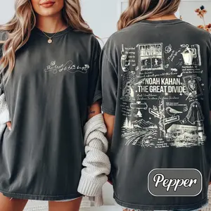 Comfort Colors® The Divide NK 2 Sided Shirt, Vintage Graphic T-Shirt, The Great Divide Tour Merch, Indie Folk Music Shirt