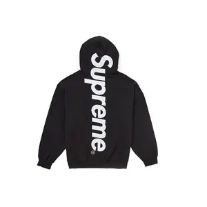Supreme Men's Satin Applique Hooded Sweatshirt FW24 Black, from StockX