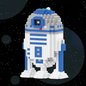 1538 Piece Robot Space Building Block Set Bricks, Particle Puzzle Game Party Assembly Blocks, Office Living Room Decoration, Adult Youth Creative Interaction