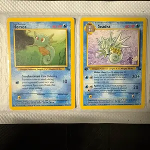 Horsea & Seadra Fossil Set Bundle (1999)