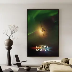 Project Hail Mary Movie Poster Print, Rocky Alien Design Wall Art, Andy Weir Sci-Fi Decor for Bedroom, Ryland Grace Space Illustration, Gift for Science Fiction Fans