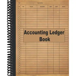 Accounting Ledger Book: Account Ledger Book, Bookkeeping Record Book, Small Business Income Expense, Accounting Journal Entry Book, Ledger Notebook Business Home Office School, 8.5 x 11