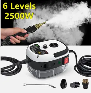 2500W Handheld Steam Cleaner High Pressure High Temperature Cleaning Machine for Home Use Multi Purpose Sanitizing on Floors Windows Tiles Grills Household Machinery Tools