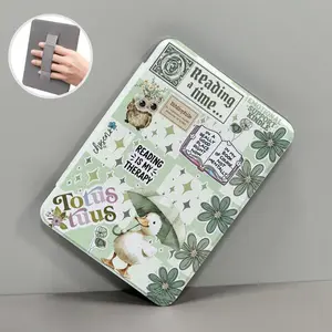 Bookish Handle Case for Kindle Paperwhite 7.0" 12th Generation, 11th 6.8" Inch, 6.0" Kindle Tablet Reader Accessories 12 Gen Protective Pouch PU leather Clear Back with Automatic Sleep/Wake Acrylic Cover Durable Durability Protection Casing