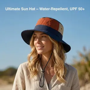 Women’s Summer Fisherman Hat 2026 – Quick-Dry, Water-Repellent, Lightweight, Windproof, Foldable & Colorblock Travel Hat