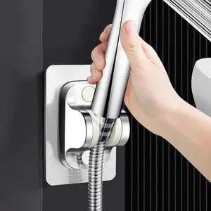 Wall Mount Waterproof Handheld Shower Holder, 1 Count Adjustable Shower Head Holder, Shower Head Bracket for Home Bathroom, Showerhead Holder