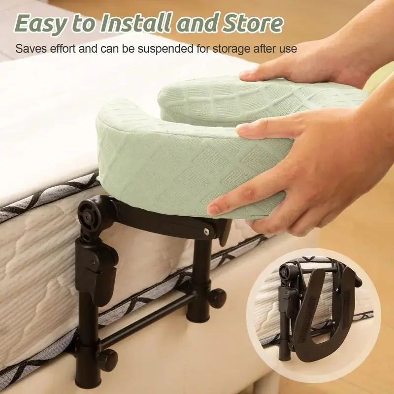 [3DG] Massage Headrest for Bed, Adjustable Massage Face Cradle at Home, Portable Massage Table Kit for Sleeping Mattress, Face Down Pillow After Eye Surgery