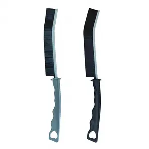 Crevice Cleaning Brush Hard Bristle Gap Cleaning Brush Window Groove Brush Clean the Narrow Corners Crevice Cleaning Tools for Kitchen Home Bathroom Toilet - Black 5 PCS