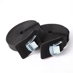 Sturdy 16-foot-by-1-inch Tie Down Strap Lashing Strap Cargo Tie-down Strap Padded Cam Lock Buckle 2 Pack