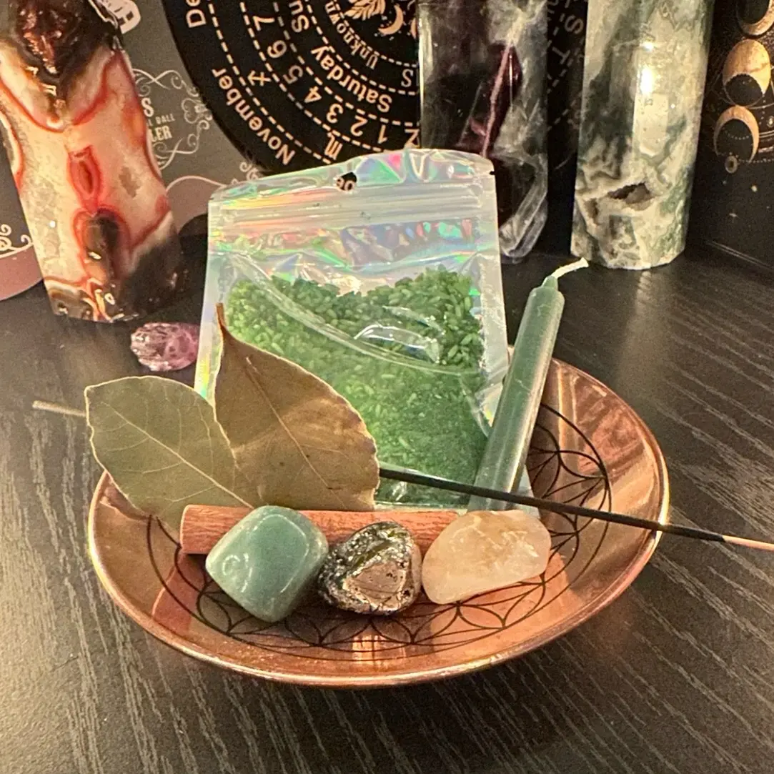 Money Bowl Kit, Wealth Bowl, Prosperity Bowl, Abundance Manifestation, Abundance Drawing Spell, Feng Shui Bowl, Witchcraft, Feng Shui, Entryway decoration,  Ornaments