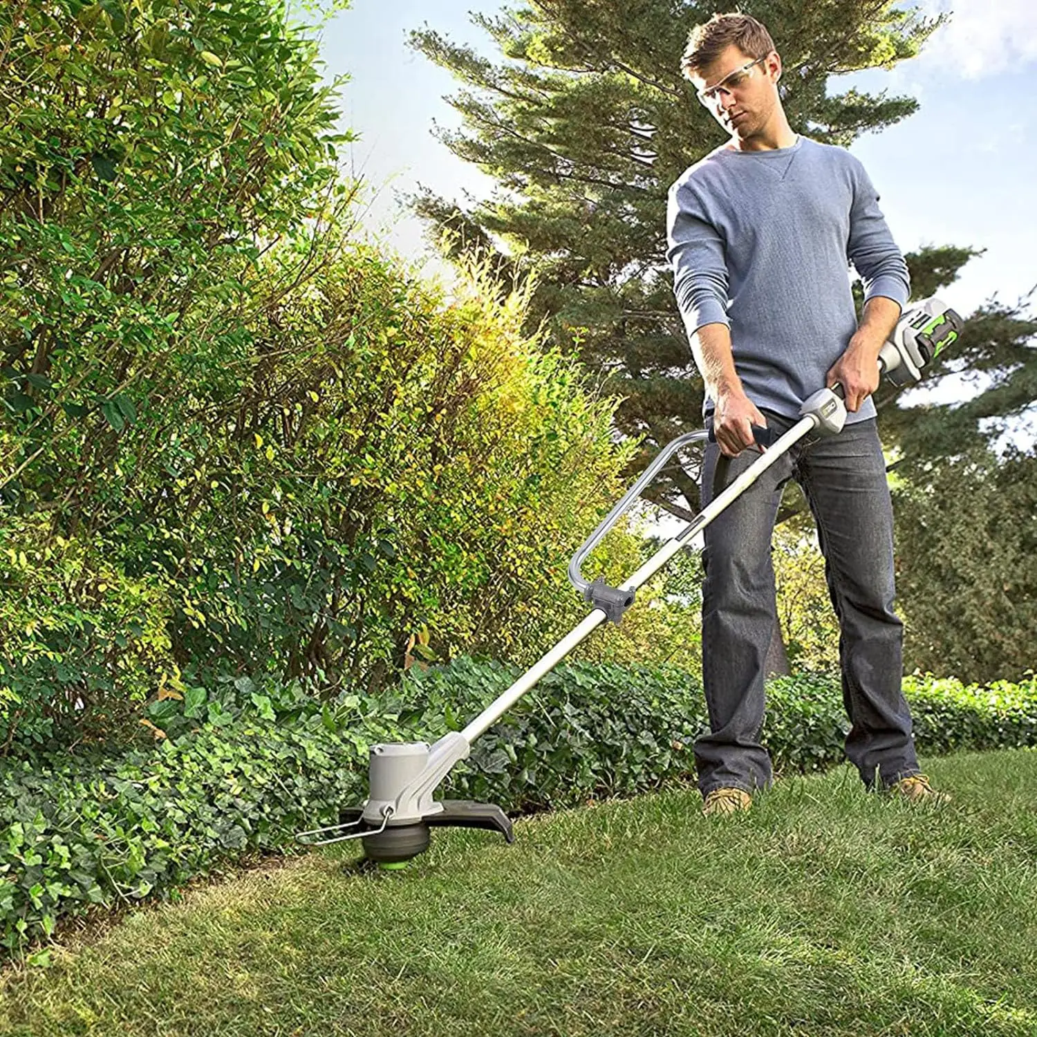 Lawn Trimmer Handle, Ergonomically Designed Weeder Handle Extension, Multi-functional Garden Trimmer Handle, Suitable for Lawn Care, Landscape, Courty