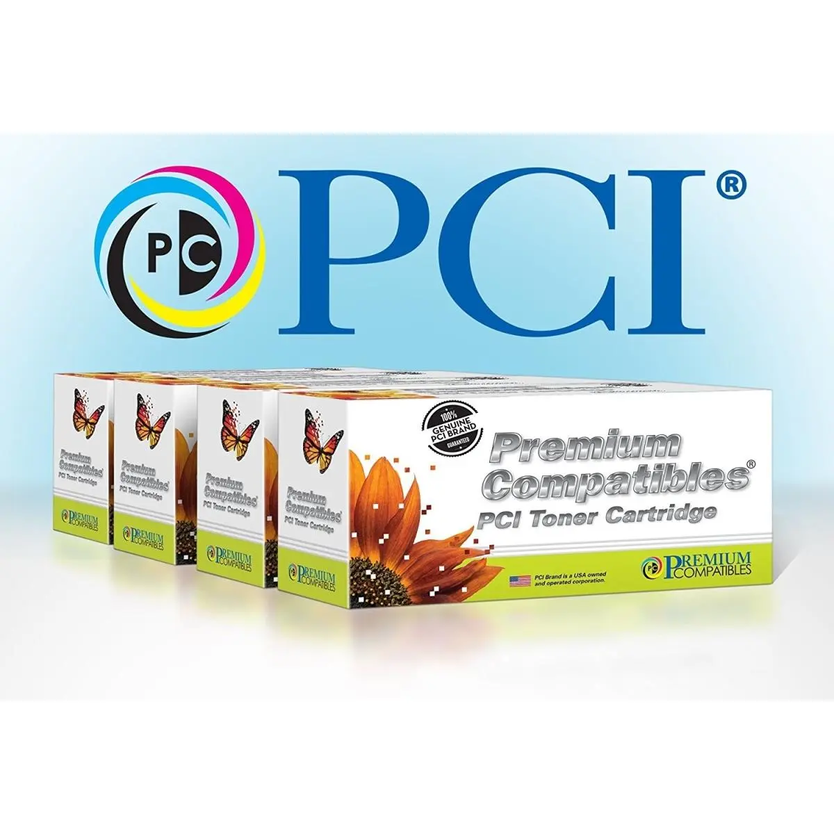 PCI Brand New Compatible Dell 593-BBJW 3581G Yellow Toner Ctg 1.4K Yld for Dell E525 E525W TAA Compliant