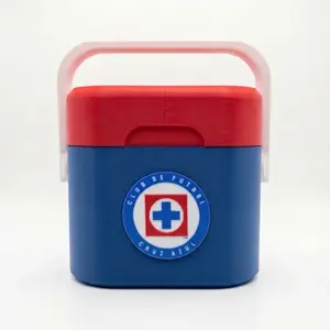Mini Hielera Contenedor Cruz Azul De 4 Latas 355 MI