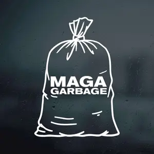 Garbage Bag Maker America Great Again Vinyl Decal Sticker, MAGA Vinyl Decal Sticker, Trump 2024 Vinyl Decal Sticker, Donald Trump Decal